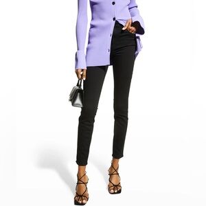 Paige Denim Hoxton Ultra Skinny Jeans Black Shadow Size 25